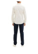 Thumbnail Chemise en coton blanc imprimé avec une coupe regular fit col français - Image 4