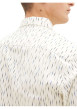 Thumbnail Chemise en coton blanc imprimé avec une coupe regular fit col français - Image 6