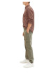 Thumbnail Chemise en coton marine imprimé coupe regular fit avec un col français - Image 3