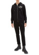 Thumbnail Pantalon Chino en coton noir uni avec une coupe slim et poches latérales - Image 2