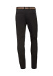 Thumbnail Pantalon Chino en coton noir uni avec une coupe slim et poches latérales - Image 10