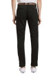 Thumbnail Pantalon Chino en coton noir uni avec une coupe slim et poches latérales - Image 11