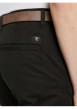 Thumbnail Pantalon Chino en coton noir uni avec une coupe slim et poches latérales - Image 13