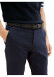 Thumbnail Pantalon en coton marine avec une ceinture à la taille et une coupe slim - Image 6