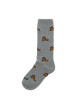 Thumbnail Chaussettes hautes camel et grise imprimées avec une coupe haute - Image 3