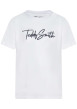 Thumbnail T-shirt en coton blanc uni avec une coupe droite et un col rond