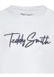 Thumbnail T-shirt en coton blanc uni avec une coupe droite et un col rond - Image 3