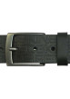 Thumbnail Ceinture noire imprimée avec une fermeture à boucle de couleur argentée - Image 2