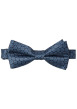 Thumbnail Noeud-papillon marine avec un imprimé ronds bleus et tissu en bord côte