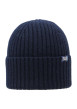 Thumbnail Bonnet marine uni avec une étiquette d'authentification à l'avant
