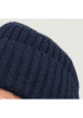 Thumbnail Bonnet marine uni avec une étiquette d'authentification à l'avant - Image 3