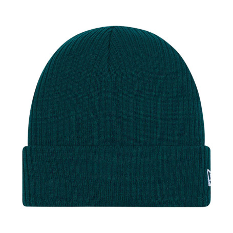 Bonnet à revers vert sapin avec un logo brodé...