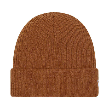 Bonnet camel uni avec un revers et logo brodé...