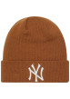 Thumbnail Bonnet à revers New York Yankees League Essential camel et blanc