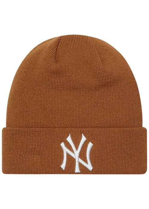 Bonnet à revers New York Yankees League Essential camel et blanc