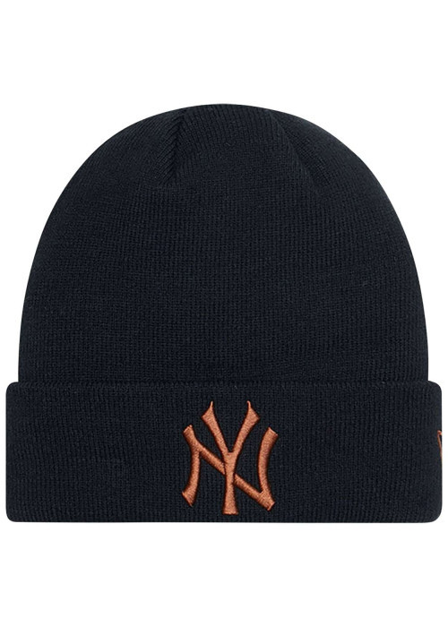 Bonnet New York Yankees League Essential noir et bronze avec un revers
