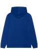 Thumbnail Sweat à capuche bleu uni avec logo de la marque floqué en vert et blanc - Image 2