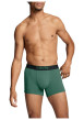 Thumbnail Lot de 2 boxers fermés classiques en coton stretch bleu marine et vert - Image 3