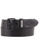Thumbnail Ceinture en cuir de vache noir unie avec boucle ardillon mate