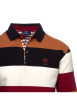 Thumbnail Polo bordeaux à rayures avec une coupe droite et des manches longues - Image 2