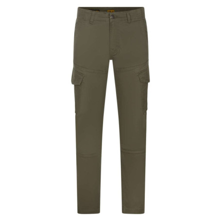 Pantalon Cargo kaki uni, en coton, style 6...