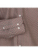 Thumbnail Chemise en coton rouge avec des imprimés géométriques et un col classique - Image 3