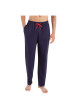 Thumbnail Pyjama long en coton rouge rayé avec une coupe droite et un col rond - Image 3