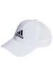 Thumbnail Casquette blanche unie avec logo et nom de la marque brodé en noir