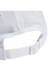 Thumbnail Casquette blanche unie avec logo et nom de la marque brodé en noir - Image 3