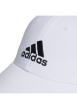 Thumbnail Casquette blanche unie avec logo et nom de la marque brodé en noir - Image 4
