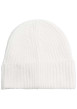 Thumbnail Bonnet écru en maille jersey et un logo cousu à l'avant - Image 2