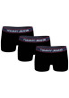 Thumbnail Lot de 3 Boxers noirs unis avec une coupe fermée et bande élastiquée logotypée