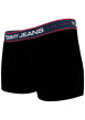 Thumbnail Lot de 3 Boxers noirs unis avec une coupe fermée et bande élastiquée logotypée - Image 2
