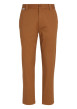 Thumbnail Pantalon chino en coton biologique mélangé camel avec une coupe regular fit