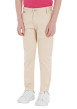 Thumbnail Pantalon chino en coton biologique mélangé beige avec une coupe slim - Image 2