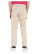 Thumbnail Pantalon chino en coton biologique mélangé beige avec une coupe slim - Image 3