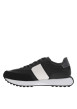 Thumbnail Baskets running noires en cuir et avec des lacets plats noirs - Image 2