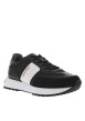 Thumbnail Baskets running noires en cuir et avec des lacets plats noirs - Image 3
