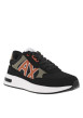 Thumbnail Sneakers noires à doublure néoprène et semelle semi-compensée blanche - Image 6