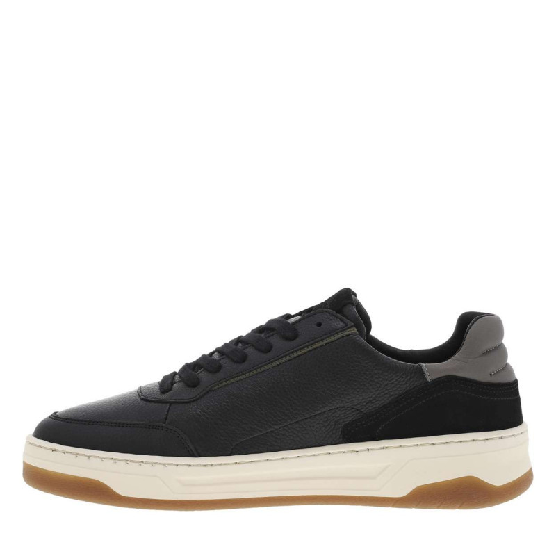 Lyle&scott - Baskets En Cuir Noires à Semelle Plate Et à Lacets Plats Noirs - Noires Lyle&scott - Baskets En Cuir Noires à Semelle Plate Et à Lacets Plats Noirs - Noires