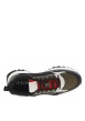 Thumbnail Baskets en partie en cuir nubuck olive à semelle semi-compensée et lacets ronds - Image 4