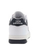 Thumbnail Baskets tennis en cuir blanc avec monogramme rouge à talon plat et à lacets - Image 6