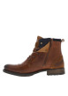 Thumbnail Bottines en cuir cognac à semelle antidérapante et à lacets plats - Image 2