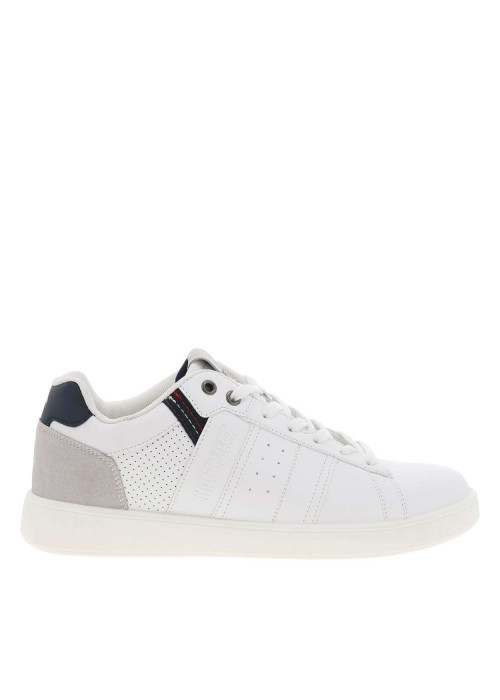 Baskets tennis blanches à semelle plate et à...