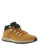 Thumbnail Bottines en cuir nubuck miel avec patch en Mesh cousus sur la tige - Image 3