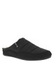 Thumbnail Pantoufles mules noires avec le coup de pied matelassé et feutrine noire - Image 3