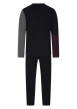 Thumbnail Pyjama long en coton nuit imprimé avec une coupe droite et un col rond - Image 2
