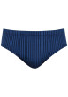 Thumbnail Slip en coton bleu marine à motifs chevrons et une coupe fermée