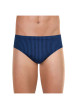 Thumbnail Slip en coton bleu marine à motifs chevrons et une coupe fermée - Image 3