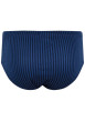 Thumbnail Slip en coton bleu marine à motifs chevrons et une coupe fermée - Image 2